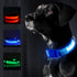 LED Lighted Adjustable Nylon Pet Collar